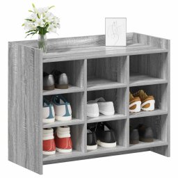 vidaXL Schoenenkast Grijs Sonoma 85 x 39,5 x 70 cm Bewerkt hout