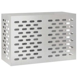 vidaXL Airconditioner hoes zilver 90 x 40 x 60 cm Roestvrij staal