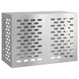vidaXL Airconditioner hoes zilver 100 x 50 x 70 cm Roestvrij staal
