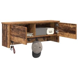vidaXL Wandgemonteerde kapstok Muurmontage Oudhout 80 x 20 x 30 cm