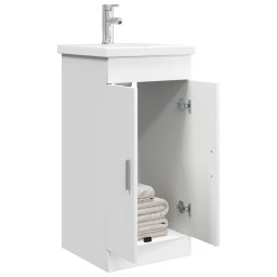 vidaXL Badkamermeubel met Wasbak Wit 42 x 40 x 84,5 cm Bewerkt hout