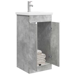 vidaXL Badkamermeubel met Wasbak Betongrijs 42 x 40 x 84,5 cm