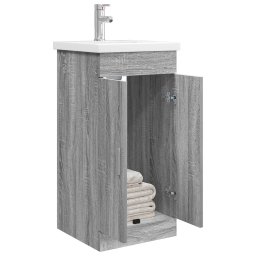 vidaXL Badkamermeubel met Wasbak Grijs Sonoma 42 x 40 x 84,5 cm