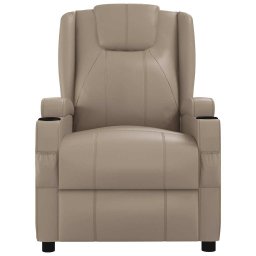 vidaXL Massagestoel kunstleer cappuccinokleurig