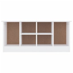 vidaXL Schoenenbankje ALTA 100x35x45 cm massief grenenhout wit