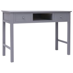 vidaXL Schrijftafel 110x45x76 cm hout grijs