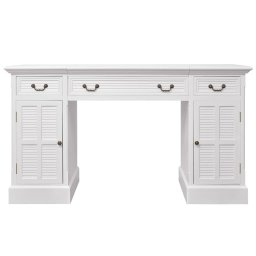vidaXL Bureau ministre wit 140x48x80 cm