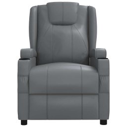 vidaXL Massagestoel kunstleer antracietkleurig