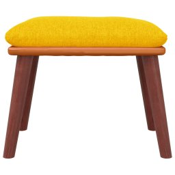 vidaXL Voetenbank 45x29,5x35 cm stof en kunstleer mosterdgeel