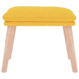 vidaXL Voetenbank 45x29,5x35 cm stof mosterdgeel