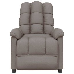 vidaXL Massagestoel stof taupe