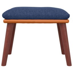 vidaXL Voetenbank 45x29,5x35 cm stof en kunstleer blauw