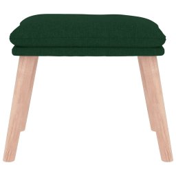 vidaXL Voetenbank 45x29,5x35 cm stof donkergroen
