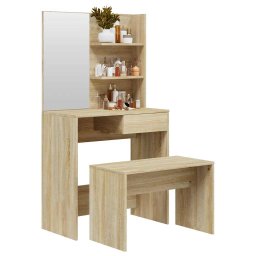 vidaXL Kaptafelset 74,5x40x141 cm sonoma eikenkleurig