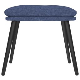 vidaXL Voetenbank 45x29,5x35 cm stof blauw