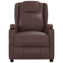 vidaXL Massagestoel kunstleer bruin