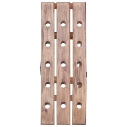 vidaXL Wijnrek voor 15 flessen 26x50x70 cm massief mahoniehout