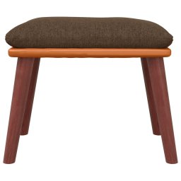 vidaXL Voetenbank 45x29,5x35 cm stof en kunstleer bruin