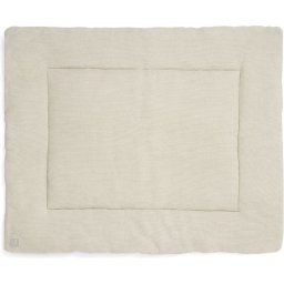 Jollein - Boxkleed 75x95cm - Speelkleed Baby - Basic Knit - Nougat