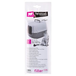 3x2 Ferplast actieve koolstoffilters voor kattenbakken