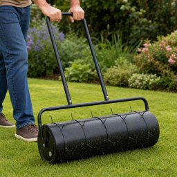 vidaXL Trekbare Tuinrol met Beluchtingsklemmen Ø 30 x 90 cm Staal
