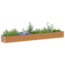 vidaXL Verhoogde plantenbak Licht Bruin 390 x 50 x 36 cm