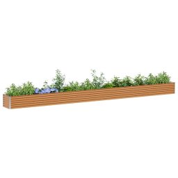 vidaXL Verhoogde plantenbak Licht Bruin 582 x 50 x 36 cm