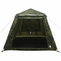 vidaXL Vis tent Snelle Vrijgave 4-persoons Lichte Camouflage