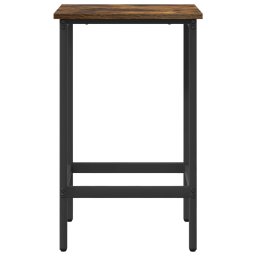 vidaXL Barkruk Gerookt eiken 40 x 32 x 64 cm Bewerkt hout