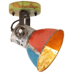 vidaXL Wand- / plafondlampen industrieel 2 st gerecycled E27 17x24 cm