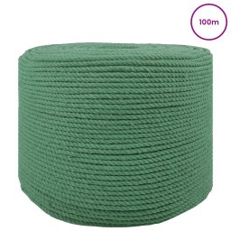 vidaXL Katoen Touw 2 st 2 mm 100 m Groen 100% Katoen