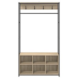 vidaXL Kapstok met schoenenbank Sonoma Eiken 100 x 32 x 180,5 cm