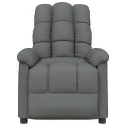 vidaXL Massagestoel stof donkergrijs