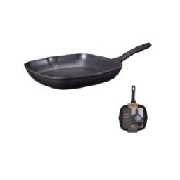 EH Grillpan gesmeed aluminium met zwarte PTFE antiaanbaklaag 28cm