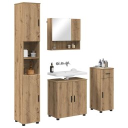 vidaXL Badkamermeubelset 4 st Artisan Eiken 61 x 35 x 64 cm