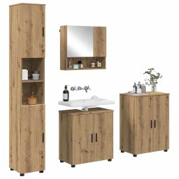 vidaXL Badkamermeubelset 4 st Artisan Eiken 61 x 35 x 64 cm