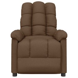 vidaXL Massagestoel stof bruin