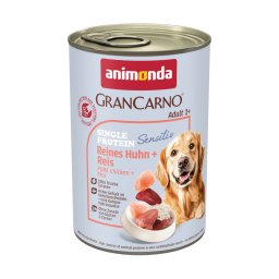 Voordeelpakket: 24x400g animonda GranCarno Adult Sensitive Puur Kip & Rijst Honden Natvoer