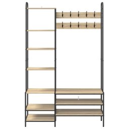 vidaXL Kapstok met schoenenbank Sonoma Eiken 120,5 x 34 x 190 cm