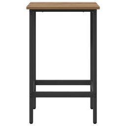 vidaXL Barkruk Artisanaal eiken 40 x 32 x 74 cm Bewerkt hout