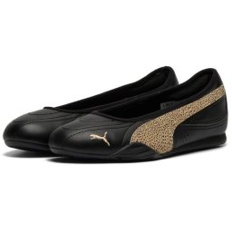 PUMA - maat 39- PUMA CATCH SOLEIL BALLERINA TOPCAT Dames Sneakers - PUMA Black-Toasted Almond-PUMA Gold
