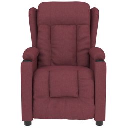 vidaXL Massagestoel stof wijnrood