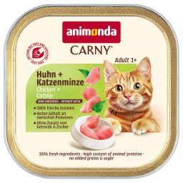 Voordeelpakket: 64x85g animonda Carny Adult Kip & Kattenkruid nat kattenvoer