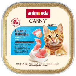 32x85g animonda Carny Adult Kip & Kabeljauw nat kattenvoer