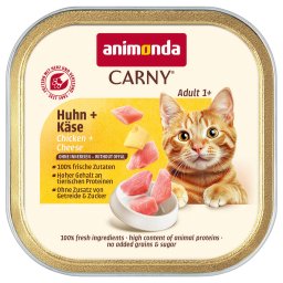 32x85g animonda Carny Adult Kip & Kaas nat kattenvoer