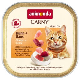 Voordeelpakket: 64x85g animonda Carny Adult Kip & Gans nat kattenvoer