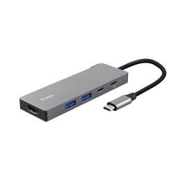 Trust DALYX 5-IN-1 MULTIPORT USB Hub Grijs