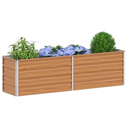 vidaXL Verhoogde plantenbak Licht Bruin 160 x 40 x 45 cm