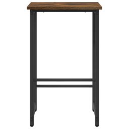 vidaXL Barkruk 2 st Gerookt eiken 40 x 32 x 74 cm Bewerkt hout