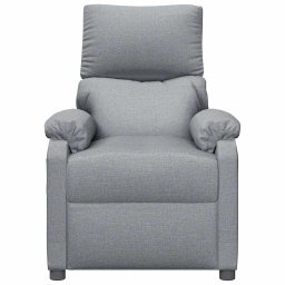 vidaXL Massagestoel stof lichtgrijs